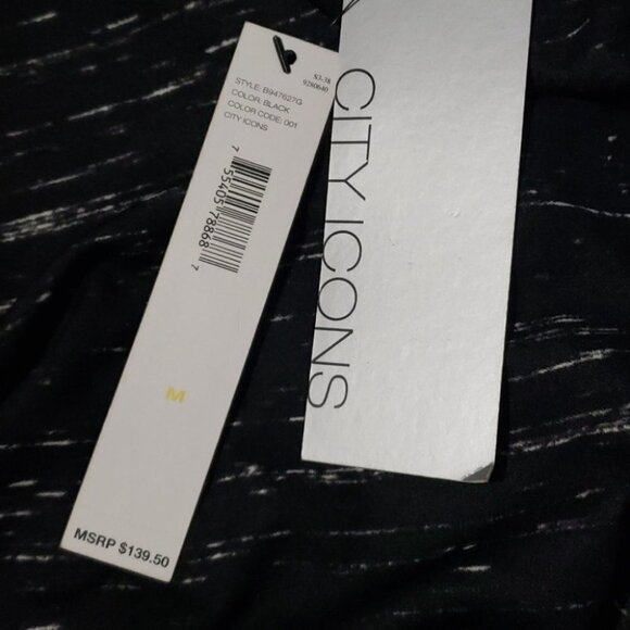 Dknyc Party City Holiday Festive LBD NWT Shiny ASYMMETRICAL DRESS - Women's - Picture 7 of 7